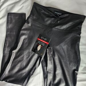 Stella Luce | Black Faux Leather Leggings